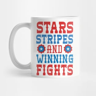 Stars Stripes And Winning Fights Mug
